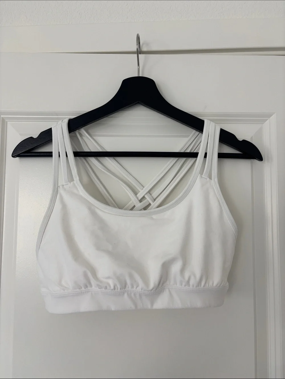 Athleta Fully Focused White Sports Bra - Picture 3 of 4